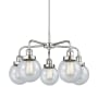 Innovations Lighting Beacon 5 Light 24" Wide Chandelier Polished Chrome / Seedy