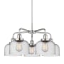 Innovations Lighting Bell 5 Light 26" Wide Chandelier Polished Chrome / Seedy