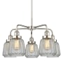 Innovations Lighting Chatham 5 Light 25" Wide Chandelier Polished Nickel / Clear