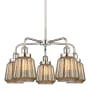 Innovations Lighting Chatham 5 Light 25" Wide Chandelier Polished Nickel / Mercury