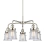 Innovations Lighting Canton 5 Light 24" Wide Chandelier Polished Nickel / Seedy