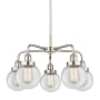 Innovations Lighting Beacon 5 Light 24" Wide Chandelier Polished Nickel / Clear
