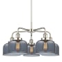 Innovations Lighting Bell 5 Light 26" Wide Chandelier Polished Nickel / Plated Smoke