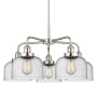Innovations Lighting Bell 5 Light 26" Wide Chandelier Polished Nickel / Seedy