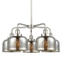 Innovations Lighting Bell 5 Light 26" Wide Chandelier Polished Nickel / Silver Plated Mercury