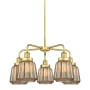 Innovations Lighting Chatham 5 Light 25" Wide Chandelier Satin Gold / Mercury