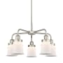 Innovations Lighting Canton 5 Light 24" Wide Chandelier Satin Nickel / Matte White