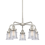 Innovations Lighting Canton 5 Light 24" Wide Chandelier Satin Nickel / Seedy
