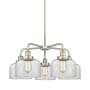 Innovations Lighting Bell 5 Light 26" Wide Chandelier Satin Nickel / Clear