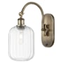 Innovations Lighting Preston 16" Tall Wall Sconce Antique Brass / Clear