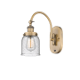 Innovations Lighting Bell 13" Tall Wall Sconce with Shade Brushed Brass / Seedy