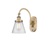 Innovations Lighting Cone 13" Tall Wall Sconce Brushed Brass / Seedy