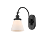 Innovations Lighting Cone 13" Tall Wall Sconce Matte Black / Matte White