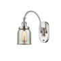 Innovations Lighting Bell 13" Tall Wall Sconce with Shade Polished Nickel / Silver Plated Mercury