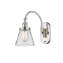 Innovations Lighting Cone 13" Tall Wall Sconce Polished Nickel / Clear