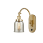 Innovations Lighting Bell 13" Tall Wall Sconce with Shade Satin Gold / Silver Plated Mercury