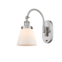 Innovations Lighting Cone 13" Tall Wall Sconce Brushed Satin Nickel / Matte White