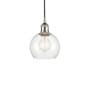 Innovations Lighting Athens 6" Wide Mini Pendant Brushed Satin Nickel / Clear