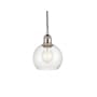 Innovations Lighting Athens 6" Wide Mini Pendant Brushed Satin Nickel / Seedy