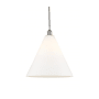 Innovations Lighting Edison Cone 16" Wide Pendant Brushed Satin Nickel / Matte White