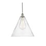 Innovations Lighting Edison Cone 16" Wide Pendant Brushed Satin Nickel / Seedy