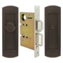 INOX FH29 Series Privacy Pocket Door Lock with TT09 Thumb-Turn Release Oil Rubbed Bronze