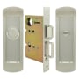 INOX FH29 Series Privacy Pocket Door Lock with TT09 Thumb-Turn Release Satin Nickel
