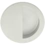 INOX Modern 3 1/2" Round Recessed Flush Sliding Door / Pocket Door Pull Satin Stainless Steel