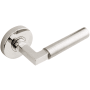 INOX Aurora Right Handed Single Dummy Door Lever with RA Series Round Rose Polished / Satin Stainless Steel
