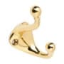 Ives Step Up Traditional Cast Aluminum Coat and Hat Hook with 3-1/8" Projection Polished Brass