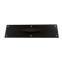 Ives 3 /12" x 15" Brass Pull Plate with 1" Round Base Handle on 5 1/4" Center Oil Rubbed Bronze