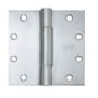 Ives 4-1/2 Inch x 4-1/2 Inch Plain Bearing Square Corner Mortise Door Hinge - Single Hinge Satin Stainless