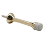 Ives 3-1/8" Projection Solid Brass Baseboard Rigid Door Stop 7/8" Base Diameter - Pack of 5 Polished Brass