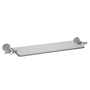 Jaclo Cranford 17-3/4" Brass and Glass Shelf Satin Nickel