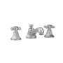 Jaclo Astor 1.5 GPM Widespread Bathroom Faucet with Ball Cross Handles Satin Nickel