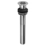 Jaclo Wide Hole Grid Lavatory Drain - Less Overflow Satin Nickel