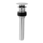 Jaclo Finger Touch Round Lavatory Drain - Less Overflow Vintage Bronze