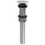Jaclo Finger Touch Round Lavatory Drain with Overflow Oil-Rubbed Bronze