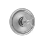 Jaclo Round Step Plate With Hex Cross Trim For Thermostatic Valves Satin Nickel