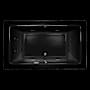 Jacuzzi 66" x 36" Sia&reg; Drop In Luxury Whirlpool Bathtub with 13 Jets, LCD Controls, Chromatherapy, Heater, Center Drain and Right Pump Black