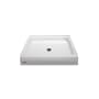 Jacuzzi Cayman 36" x 36" Single Threshold Shower Pans with Center Drain White