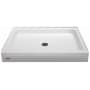 Jacuzzi Cayman 32" x 48" Single Threshold Shower Pans with Center Drain White