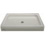 Jacuzzi Cayman 32" x 48" Single Threshold Shower Pans with Center Drain Oyster
