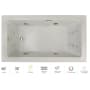 Jacuzzi Elara 66" Drop-In Whirlpool Bathtub with Left Drain, Whisper+ Technology™, and Chromatherapy Oyster / Chrome Trim