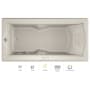 Jacuzzi 72" x 36" Fuzion Drop In Luxury Whirlpool Bathtub with 14 Jets, Luxury Controls, Chromatherapy, Heater, Left Drain and Right Pump - Integrated Drain Assembly Included Oyster