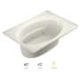 Jacuzzi 60" x 42" Signature Drop In Whirlpool Bathtub with 6 Jets, Air Controls, Tiling Flange, RapidHeat Water Heater, and Right Drain and Left Pump Oyster