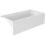 Jacuzzi Signature 66" Three Wall Alcove Acrylic Soaking Tub with Right Drain, and Overflow White