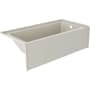 Jacuzzi Signature 66" Three Wall Alcove Acrylic Soaking Tub with Right Drain, and Overflow Oyster