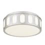 James Allan Bantom 11" Wide LED Flush Mount Drum Ceiling Fixture Brushed Nickel