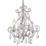 James Allan Elagon 4 Light 13" Crystal Chandelier Chrome